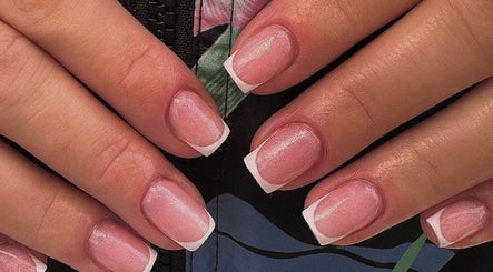 Elegant French manicure at Bisou Studio, Manchester, England, GB offering flawless beauty nail services.