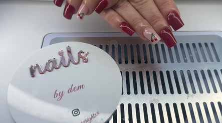 Cherry-themed nail art at houseofnailsbydem, Stockton-on-Tees, England, GB, showcasing elegant design.