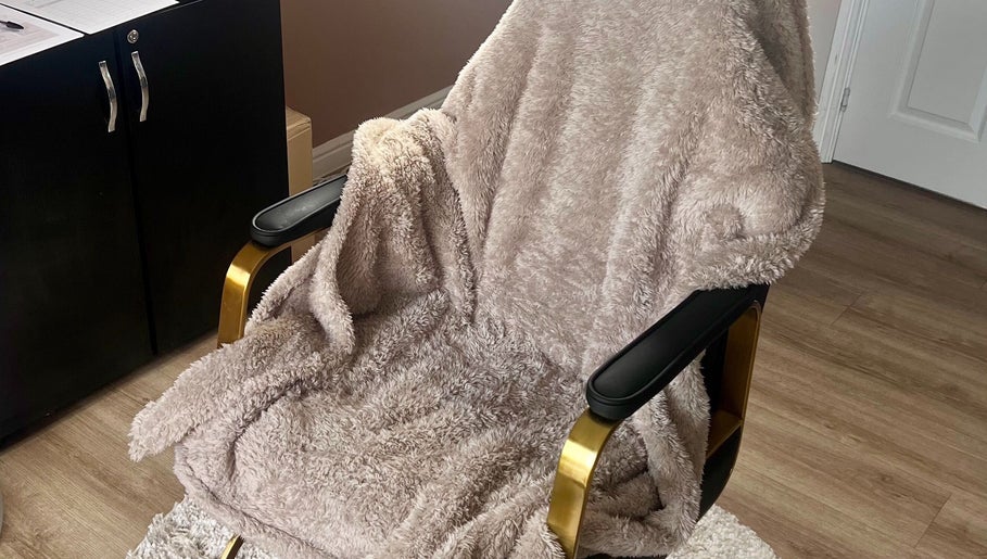 Luxurious treatment chair at Beauty Couture & Aesthetic Salon in Leicester, England, GB.