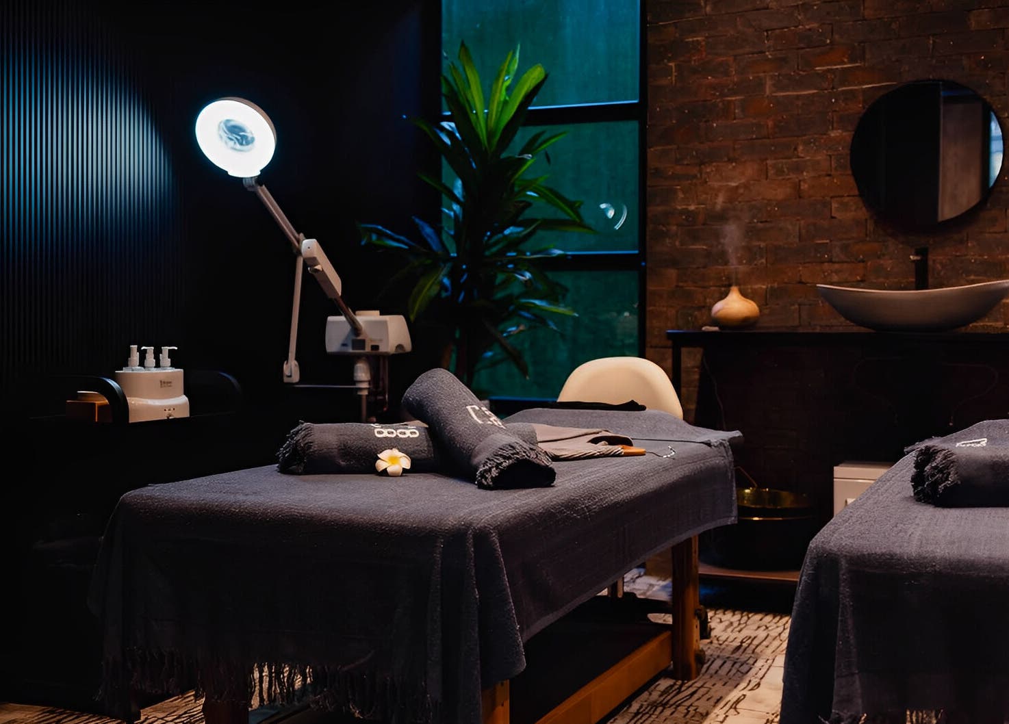 Tranquil massage room at The Spa at Cargo 88, Lusaka, Lusaka Province, ZM, featuring relaxing ambiance.