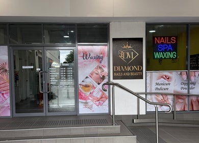 Entrance of Diamond Nails & Beauty, Mount Barker, South Australia, showcasing spa and nail services.