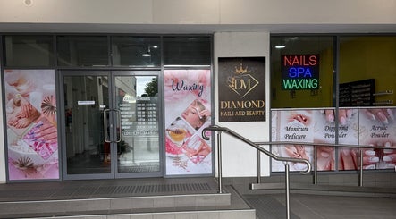 Entrance of Diamond Nails & Beauty, Mount Barker, South Australia, showcasing spa and nail services.