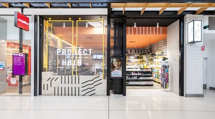 Front view of Project Hair Salon in Port Adelaide, South Australia, showcasing modern design and welcoming ambiance.