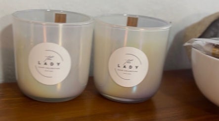 Elegant candles at The Lady Cave, Palmerston North, Manawatū-whanganui Region, NZ emit a calming ambiance.