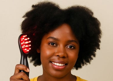 Woman enjoying hair treatment at Ami & Jiarra - Hair Spa in Gatineau, Quebec, CA.