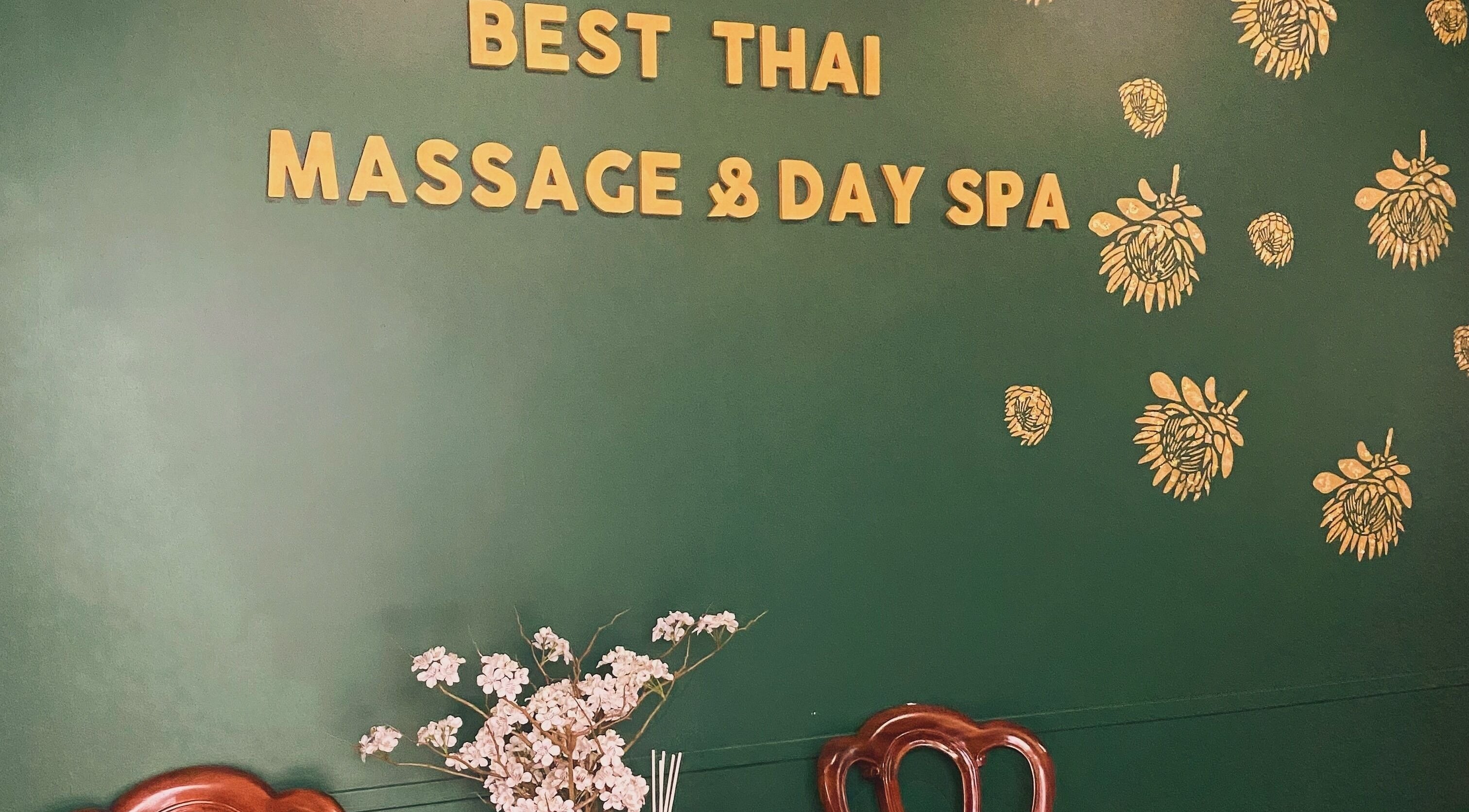 Interior of Best Thai Massage and Day Spa, Bondi Beach, New South Wales, AU, featuring elegant decor.