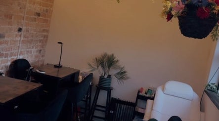 Tranquil beauty corner at Lubello’s, Scunthorpe, England, GB with modern decor.