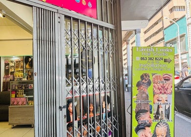 Entrance of Lavish Looks Hair Studio, Cape Town, Western Cape, ZA, showcasing salon services.