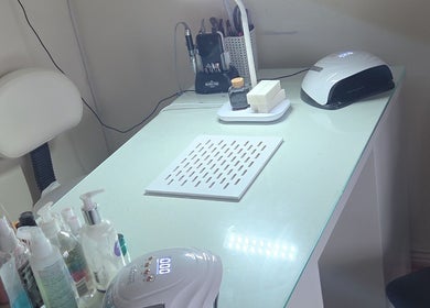 Chic nail care setup at Beauty By Aine, Athlone, County Roscommon, IE. Features modern equipment and products.
