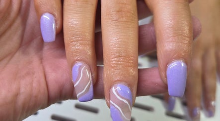 Lavender and beige nail art by Beauty By Aine, Athlone, County Roscommon, IE.