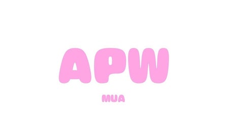 Vibrant pink APW logo for Makeupbyamber in Gateshead, England, GB.