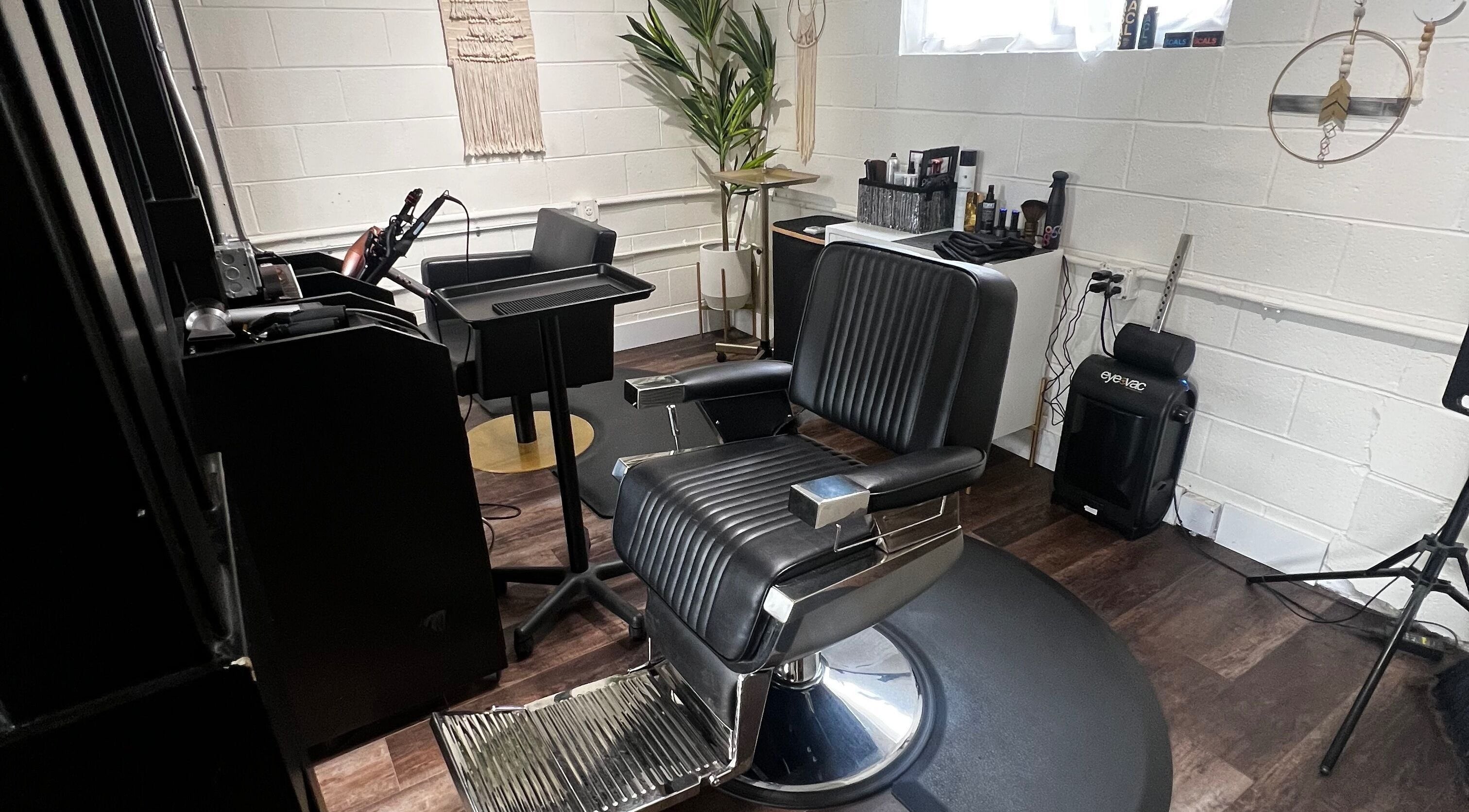 Modern salon chair at Tristen Graves, Ridgefield, Washington, US, offering a chic beauty experience.
