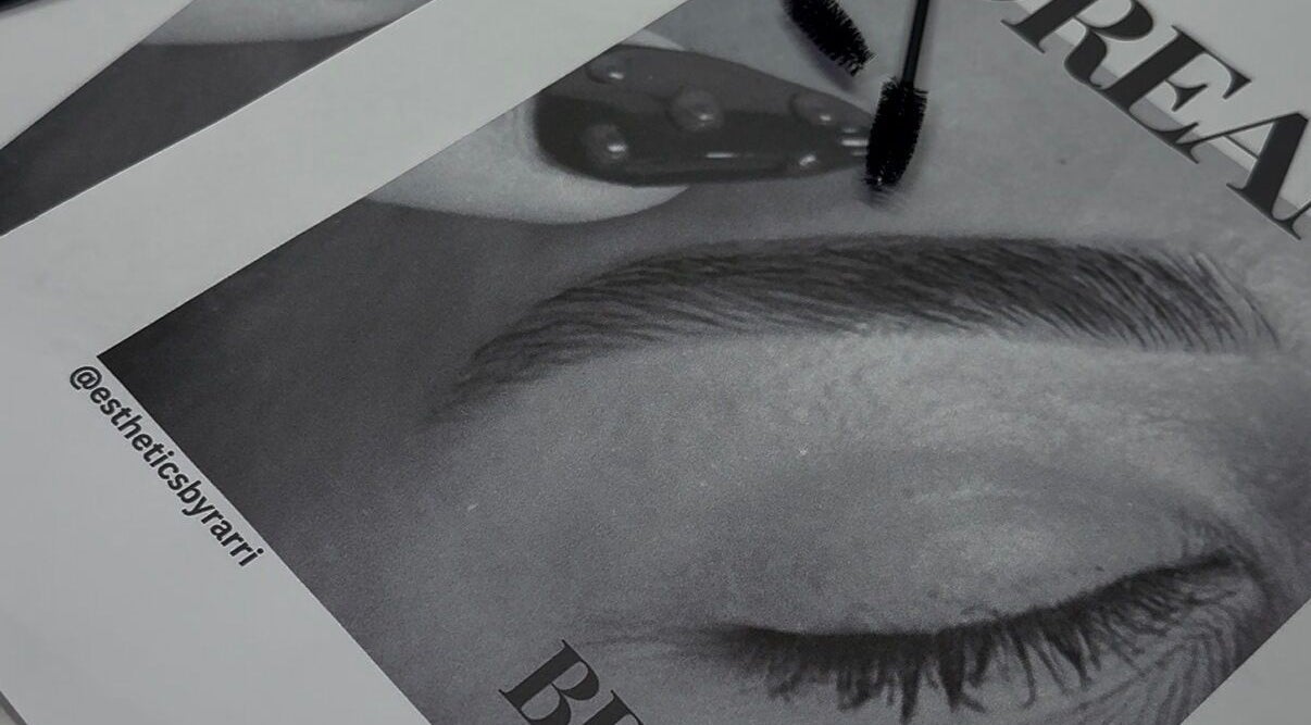 Expertly groomed eyebrows at Esthetics by Rarri in Garland, Texas, US.