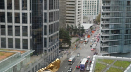 Aerial view from YOSHIDA BEAUTY CLINIC 【Downtown Location】 in Vancouver, British Columbia, CA with city street.