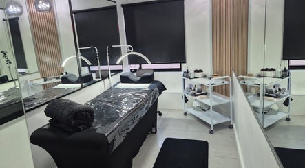 Elegant treatment room at Blush Aesthetics & Beauty Bar, Cape Town, Western Cape, ZA. Modern design and cozy ambiance.