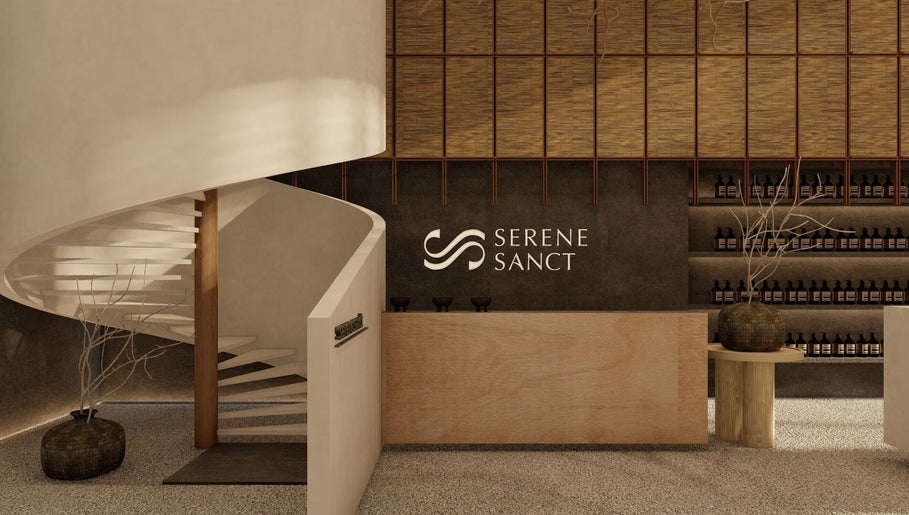 SereneSanct Massage & Spa in Phuket, TH with elegant spiral staircase and welcoming interior.