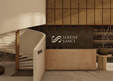 SereneSanct Massage & Spa in Phuket, TH with elegant spiral staircase and welcoming interior.