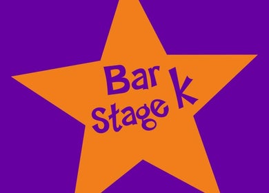 Logotipo de Barkstage en forma de estrella naranja sobre fondo púrpura, ubicado en Valencia, Comunidad Valenciana, ES.
