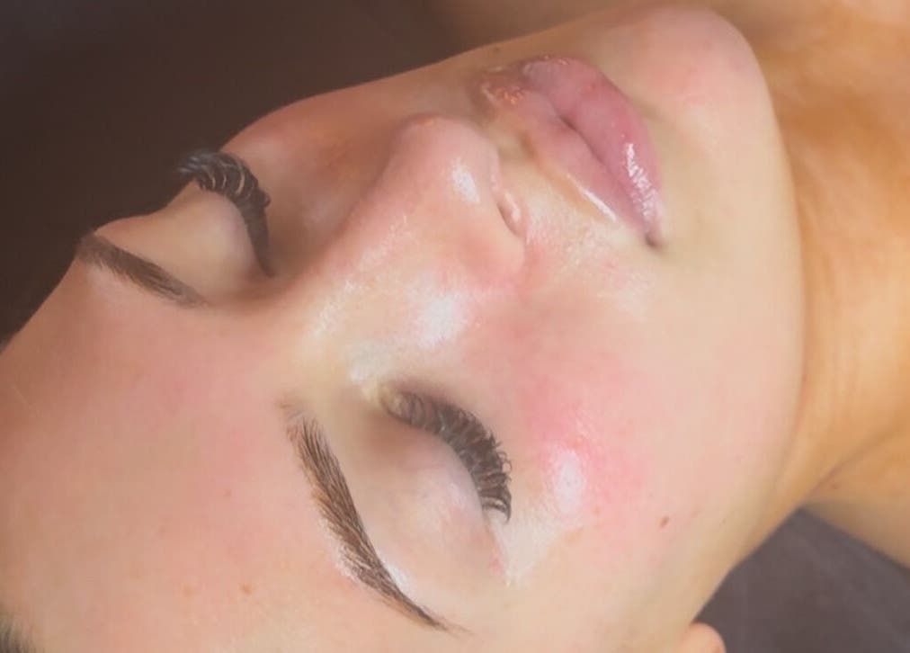 Facial treatment at Bare Beauty Co. in Zephyrhills, Florida, US enhances natural glow and relaxation.