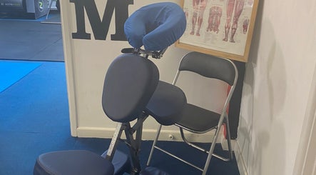 Massage chair at PHYZIFIT @ The Exercise Lounge, Howberry Park, Wallingford, England, GB.