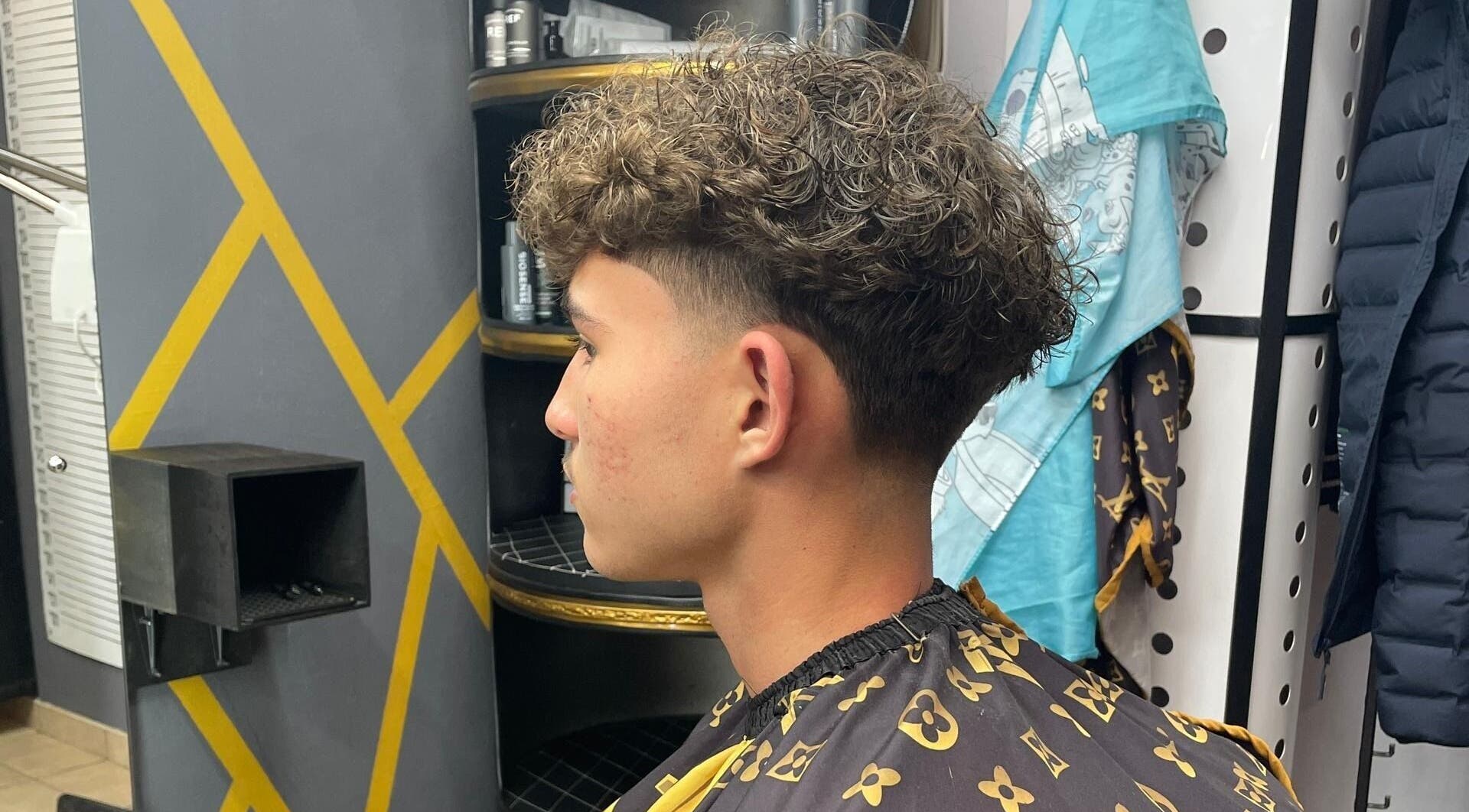 Modern haircut style at Blendculture, Windhoek, Khomas Region, NA.