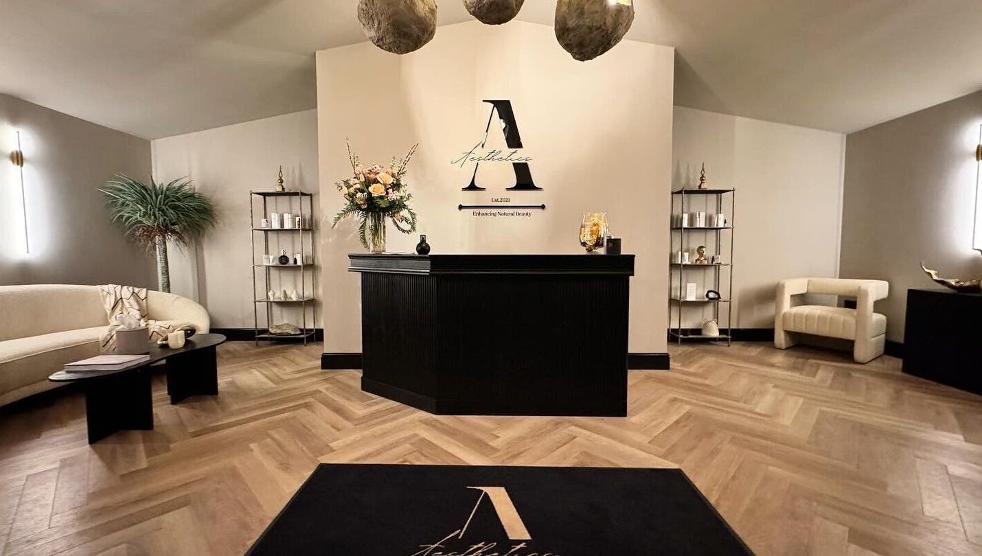 Sophisticated reception area at Beauty by Elle in East Harling, England, GB featuring modern decor.