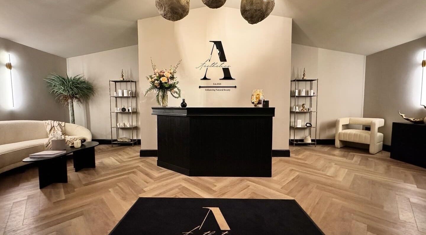 Sophisticated reception area at Beauty by Elle in East Harling, England, GB featuring modern decor.