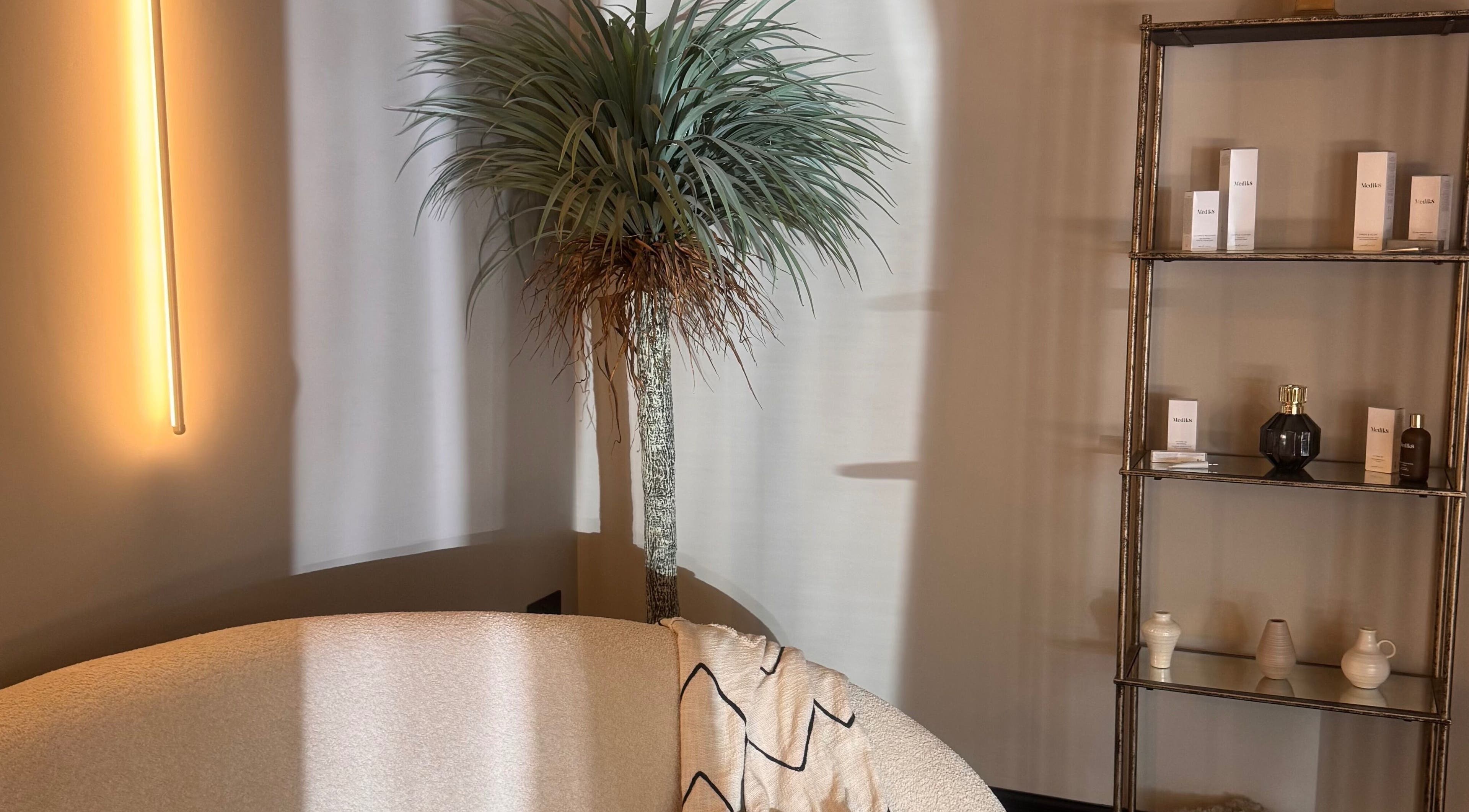 Tranquil lounge with decor at Beauty by Elle, East Harling, England, GB.