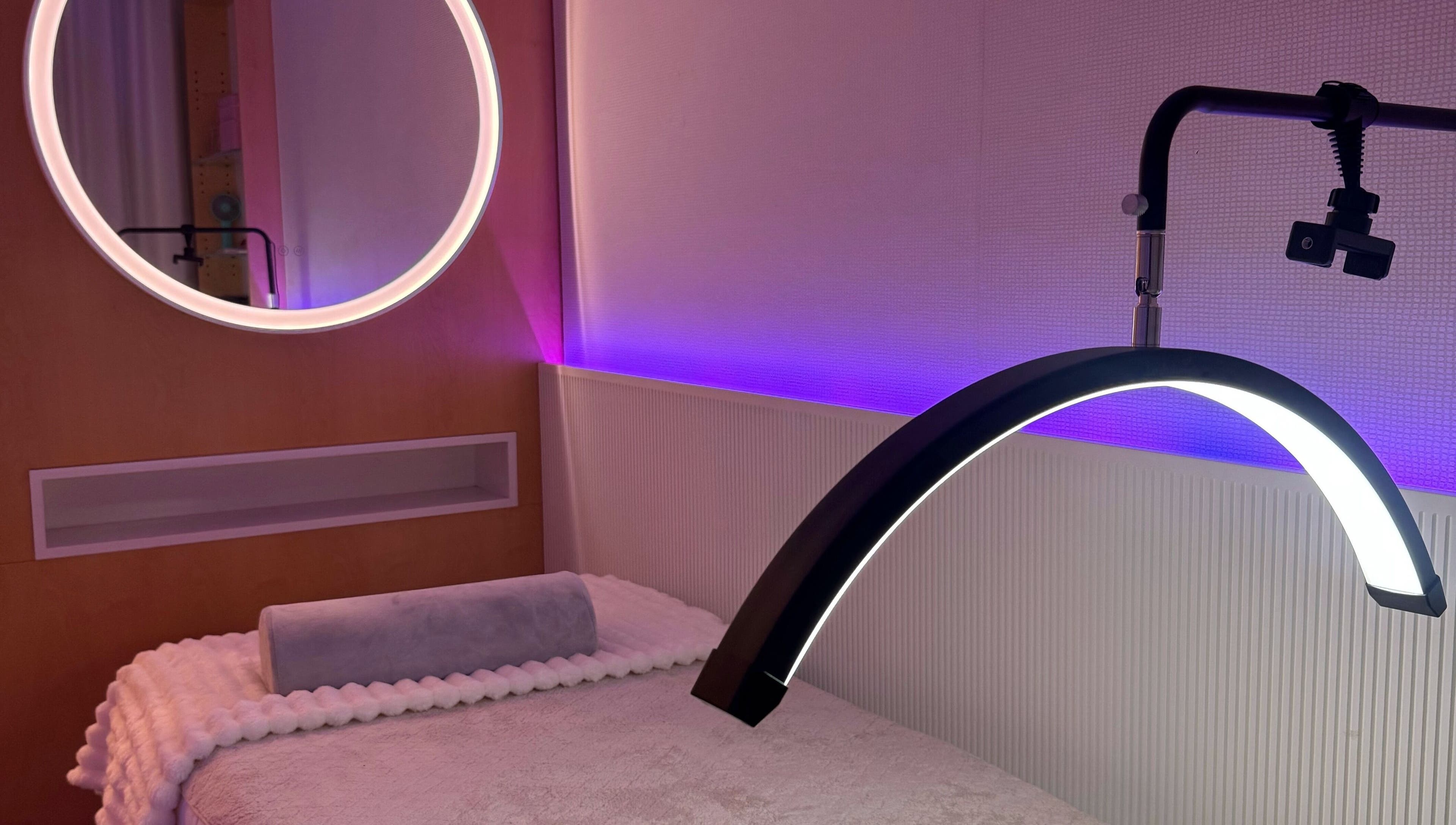 Tranquil treatment room at Bondi Beauty Studio, Bondi Junction, New South Wales, AU with cozy lighting.