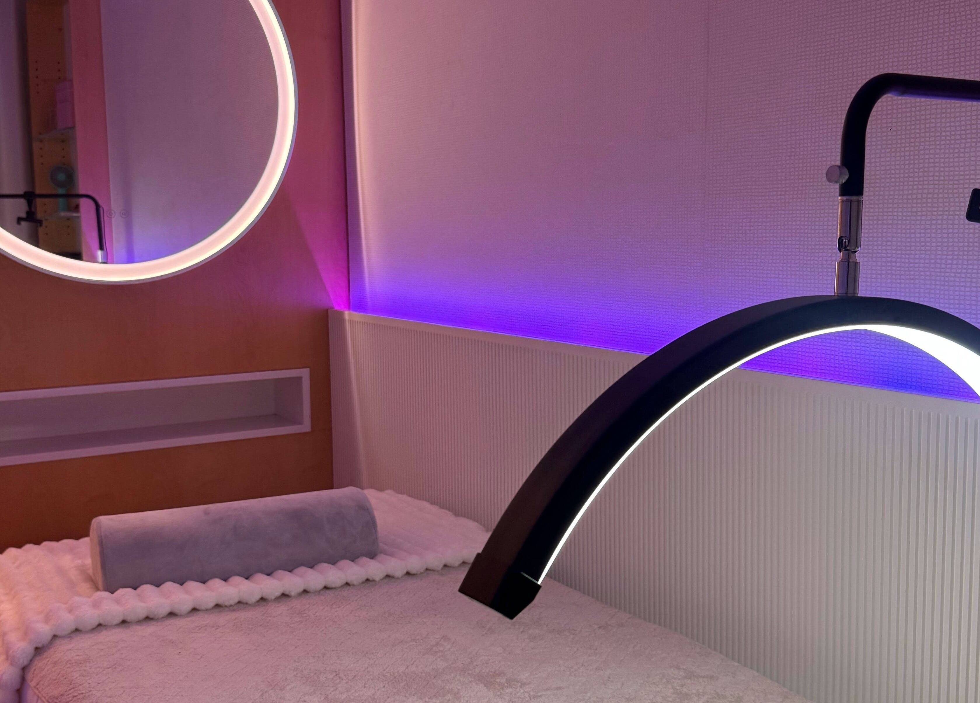 Tranquil treatment room at Bondi Beauty Studio, Bondi Junction, New South Wales, AU with cozy lighting.