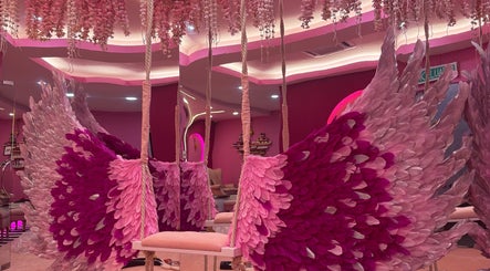 Colorful wing decor at Barbie lash empire, Kuala Lumpur, Wilayah Persekutuan Kuala Lumpur, MY.