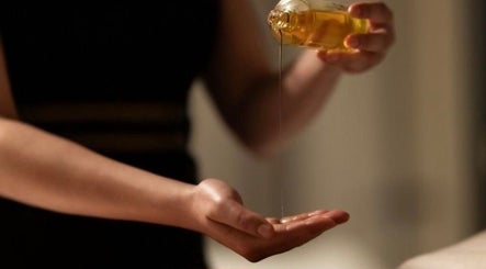 Aroma oil being poured at Novaé by Valentina, located in Newstead, Queensland, AU.