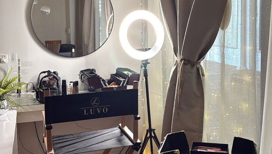 Makeup studio at Shaded Artistry in Mandurah, Western Australia, AU, showcasing professional beauty setup.