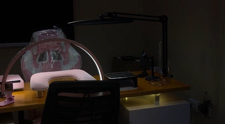 Elegant beauty setup at Luxuryfixx, Lagos, Lagos, NG, showcasing modern grooming tools and a sleek chair.