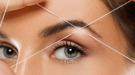 Eyebrow threading at Royal Beauty Parlour, Berserker, Queensland, AU, showcasing precision and care.