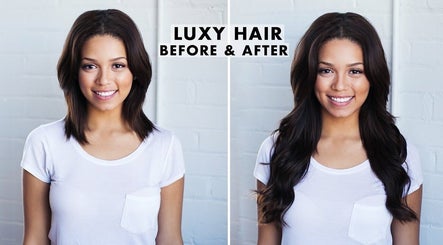 Before and after hair transformation at Little Corner, Richards Bay, Kwazulu-natal, ZA. Featuring shiny, long hair.