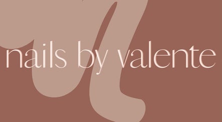 Nails By Valente logo on a stylish brown background in Tranent, Scotland, GB.