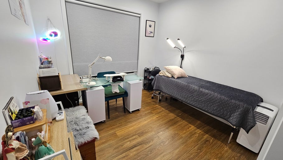 Inner Doll Beauty treatment room with modern decor in Melbourne, Victoria, AU.