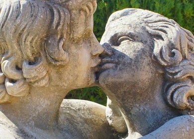 Stone statue at SoulSpring Sports & Wellness Spa, Pretoria, Gauteng, ZA, symbolizing beauty and tranquility.