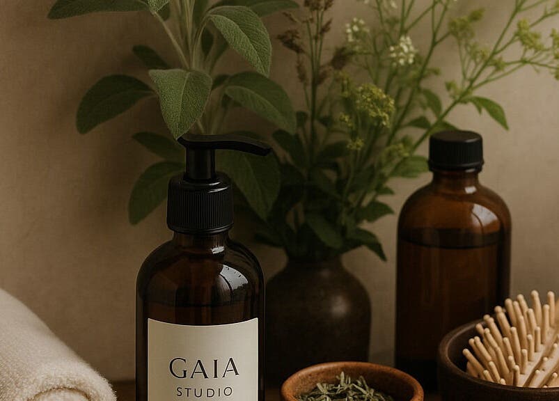 Produkty do spa w GAIA Studio Head Spa w Puławach, Województwo Lubelskie, PL stwarzają relaksującą atmosferę.