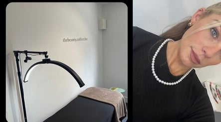 Treatment room at The Beauty Collective, Cork, County Cork, IE, featuring massage table and modern lighting.
