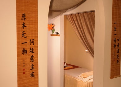 Relaxing treatment room at Caballe.M Organic Skin Spa - Toa Payoh, Singapore, Singapore, SG with calming decor.