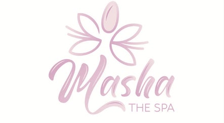 Logo of Masha The Spa in Riyadh, showcasing elegant pink floral design and cursive typography.