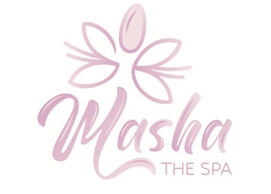 Elegant logo of Masha The Spa, located in Riyadh, Riyadh Province, SA, featuring soft pink floral design.