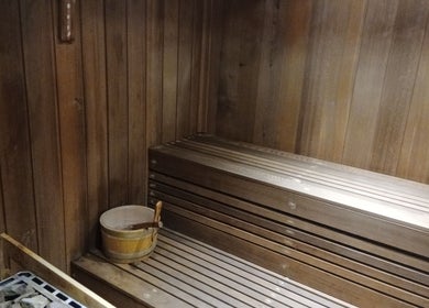 Relaxing sauna at The Massage Therapy Centre, Wembley, England, GB.