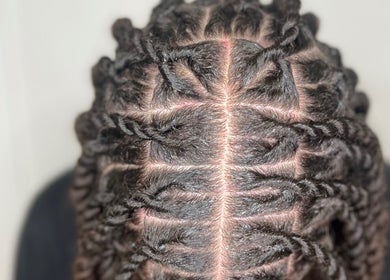 Detailed braided hairstyle at Fav_Ottawa_braider in Ottawa, Ontario, CA, showcasing expert craftsmanship.