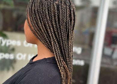 Close-up of intricate braids styled at Fav_Ottawa_braider, Ottawa, Ontario, CA showing stunning craftsmanship.