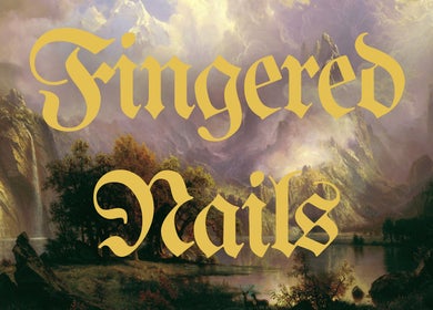 Fingered Nails logo with a serene landscape in background, located in Brighton And Hove, England, GB.
