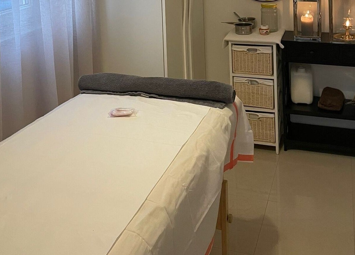 Prostor za masažu u Ponte Porton d.o.o., Novigrad, Istarska, HR s opuštajućim dekorom.