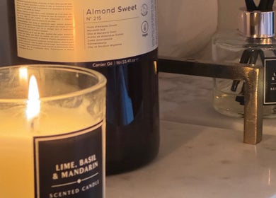 Vicky Bradley PT & Massage in Deal, England, GB showcasing aromatic candles for a tranquil ambiance.